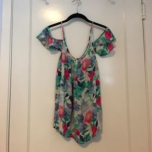 Joie Floral Cold Shoulder Top 🌺 Size M