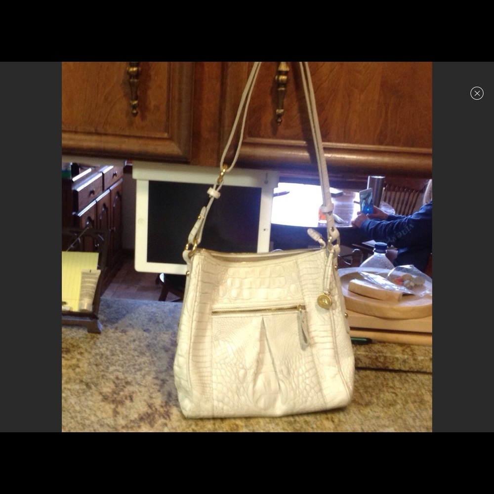 White Brahmin handbag