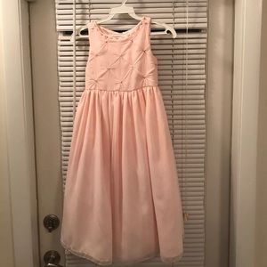 Girls pink formal dress
