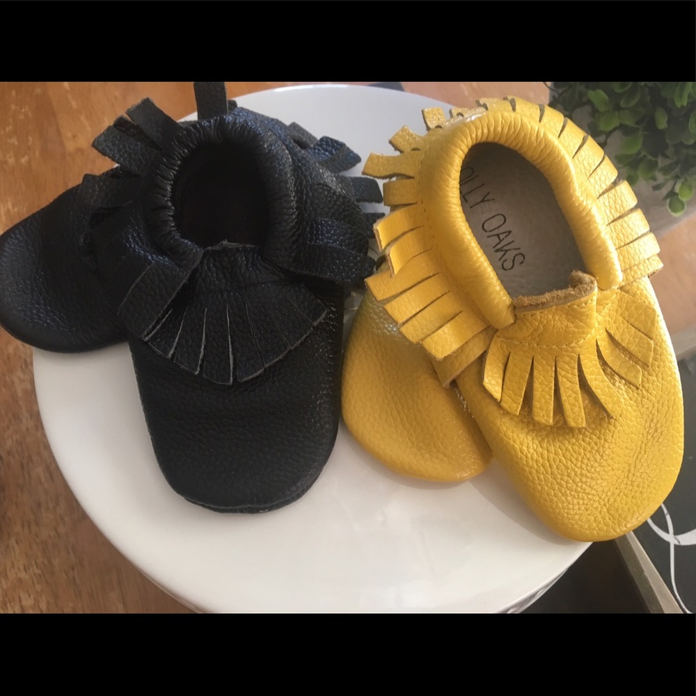 Black Toddler mocccasins