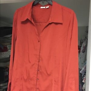 Button up long sleeve blouse