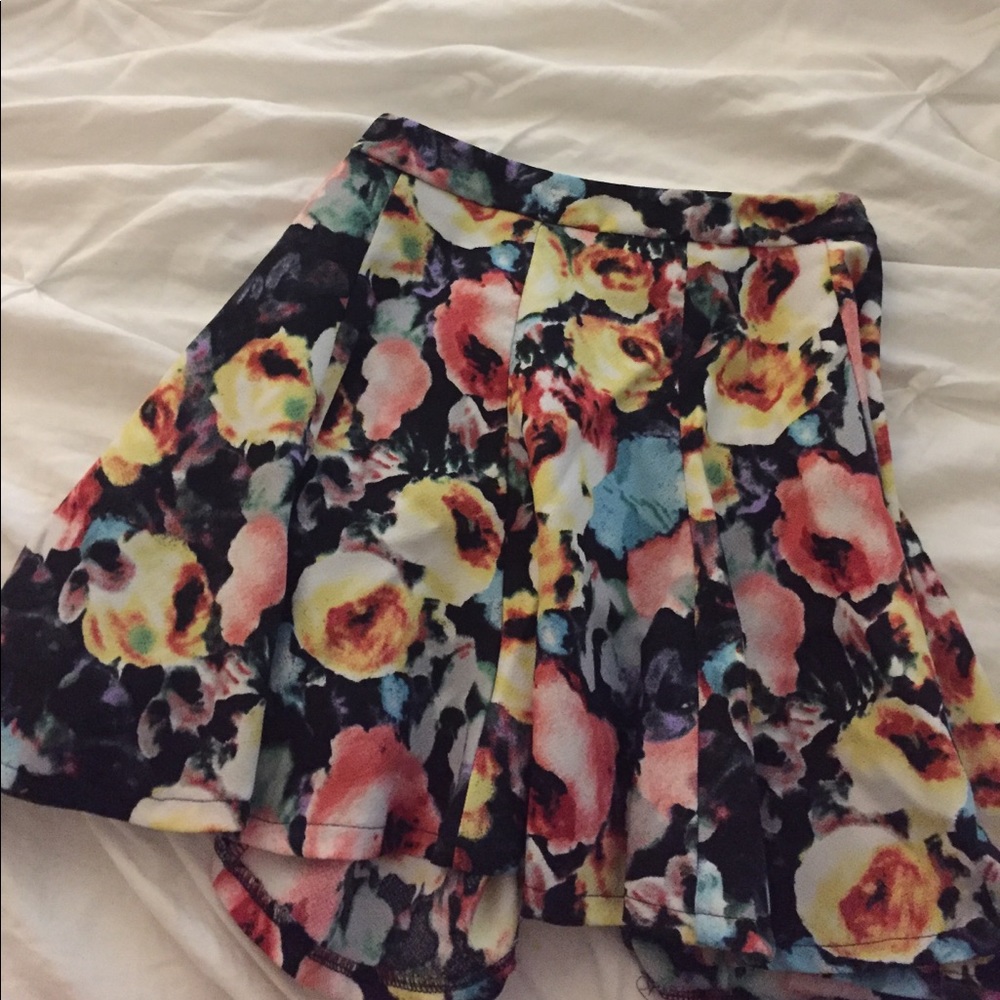 Floral shift skirt