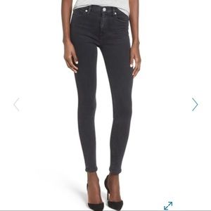 Hudson Barbara High Wait SPR Skinny jeans (black)