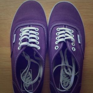 Authentic Vans-Purple and White