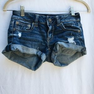 AMERICAN EAGLE denim low-rise shorts