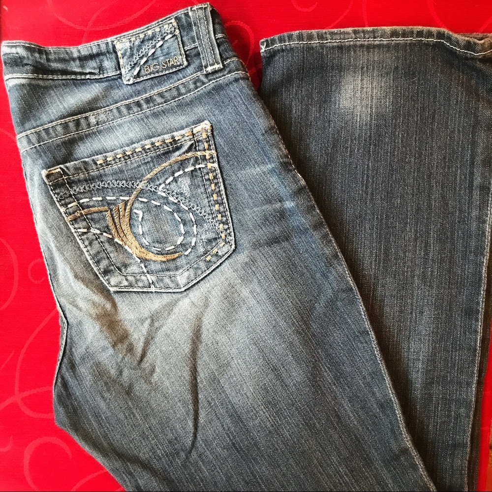 Big Star Mid Rise Blue Jeans