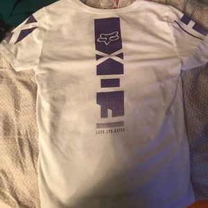 Fox racing v neck tee shirt