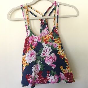 Brandy Melville Floral Crop Top