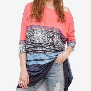 NWT Free People Steppin Out tunic tee