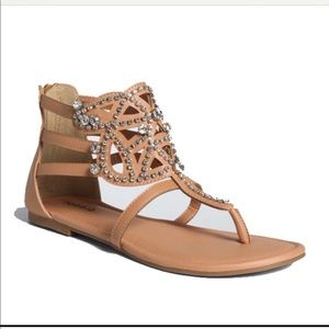 Torrid Crystal Nude Sandals