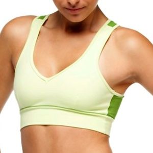 V Neck Mesh Racer Back Bra Top