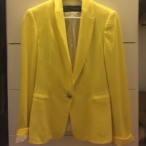 Yellow Zara blazer
