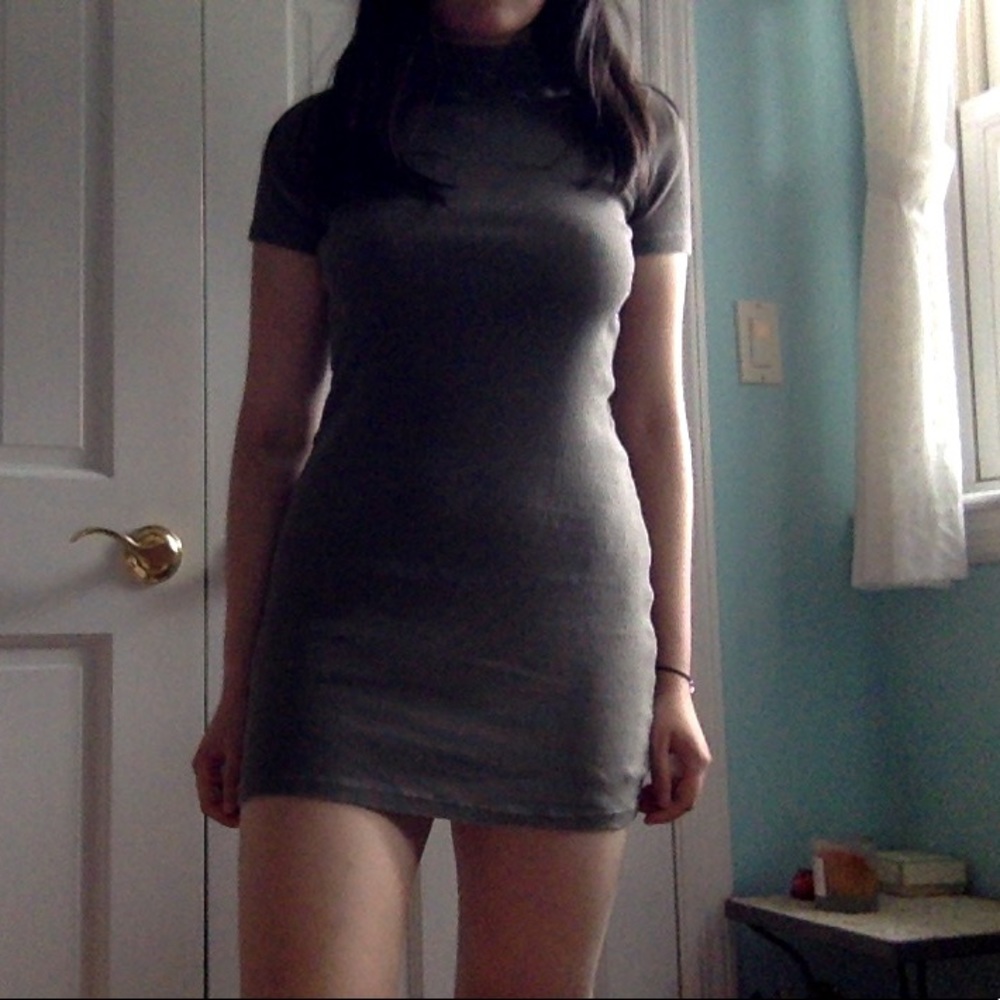 Brandy Melville mock turtleneck ribbed dress  ⚡️