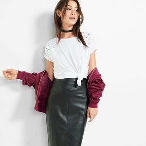 Express minus the leather pencil skirt - black