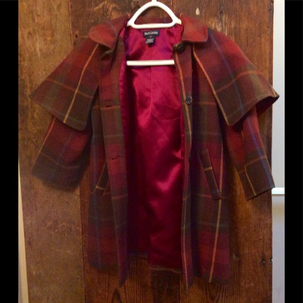 Ralph Lauren Girls Caped Coat