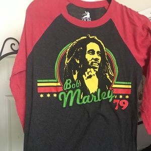 Bob Marley baseball T