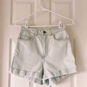 American Apparel High-Waist Cuff Short
