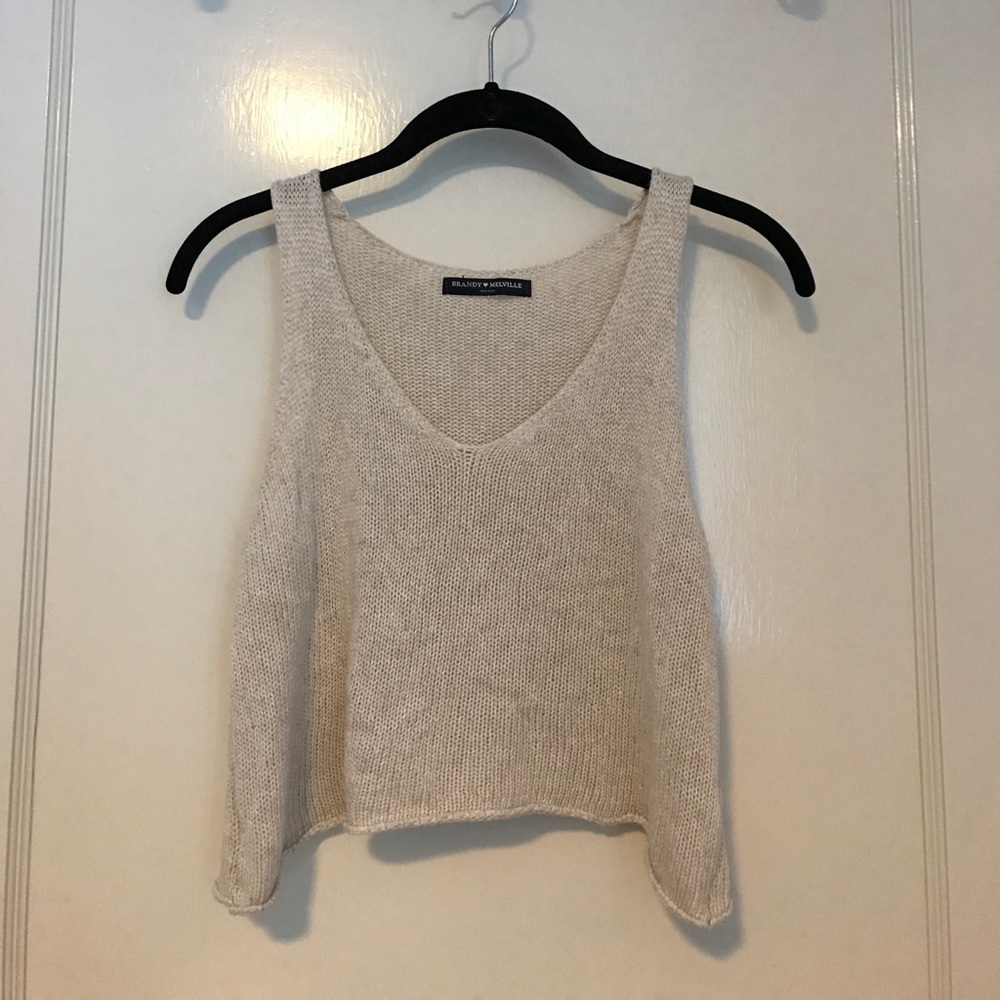 Brandy Melville Knit Crop Top 🐚 One Size