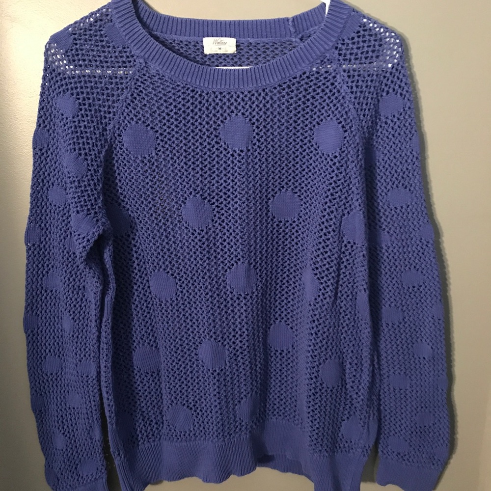 Blue Madewell Pullover Sweater