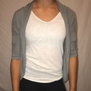 Gray cardigan