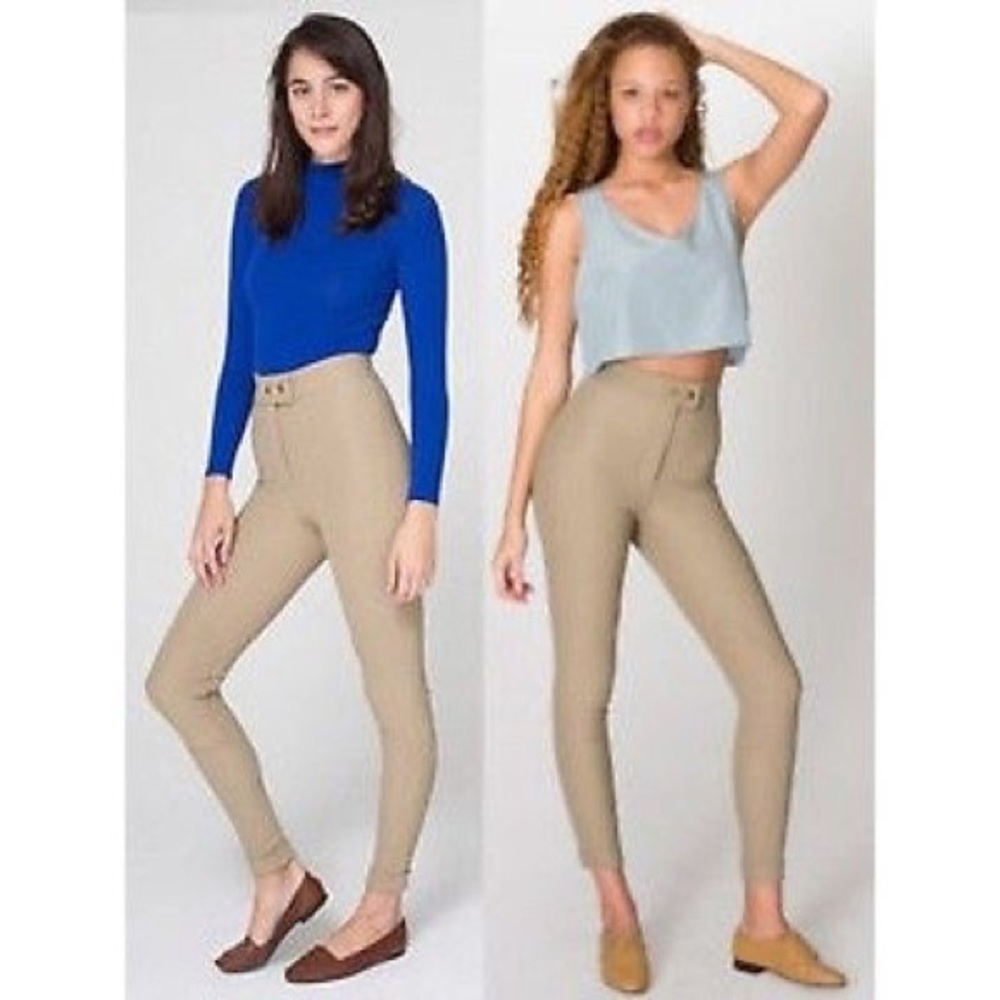 American apparel tan riding pants