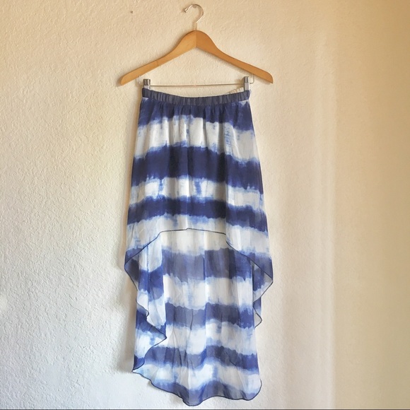 Tie-Dye High-Low Skirt - Picture 1 of 2