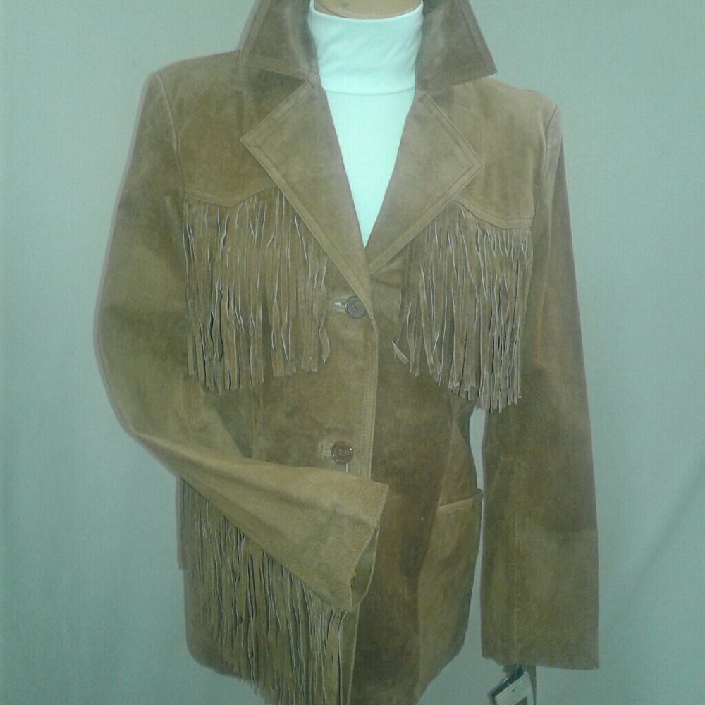⚘SALE⚘Suede Frindge Jacket