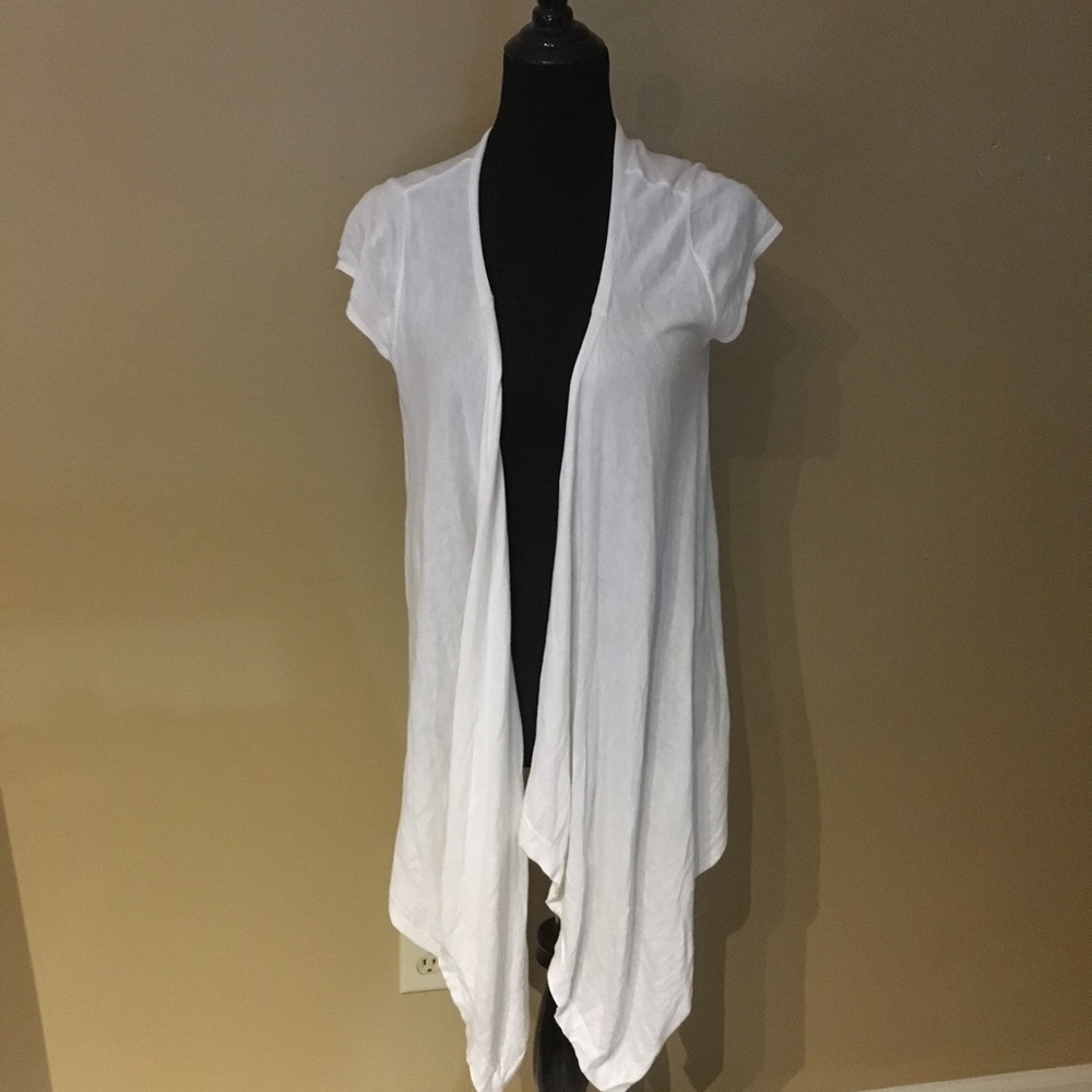 White asymmetrical sweater for fall!