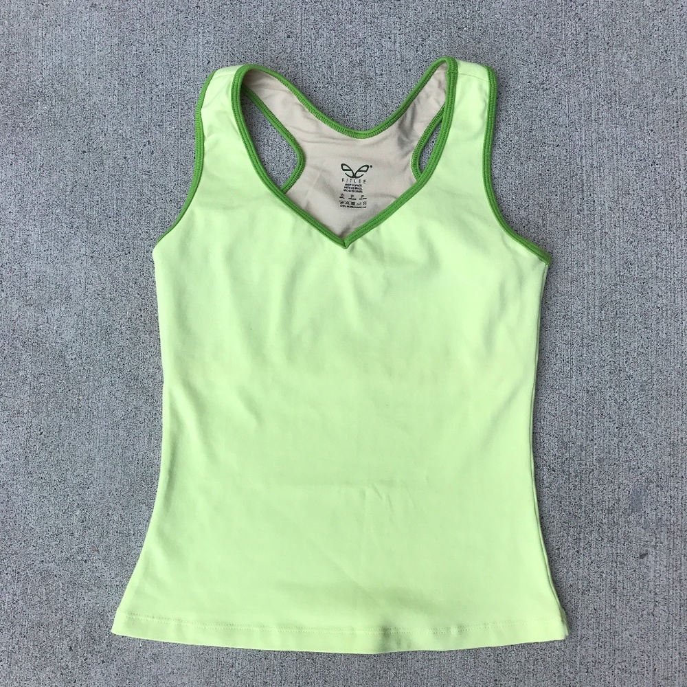 V Neck Racer Back Top
