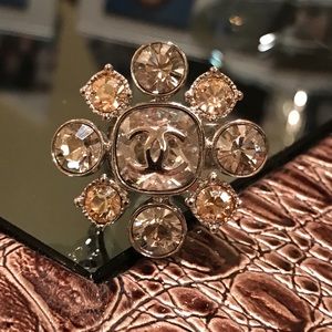 Authentic Chanel vintage stone ring
