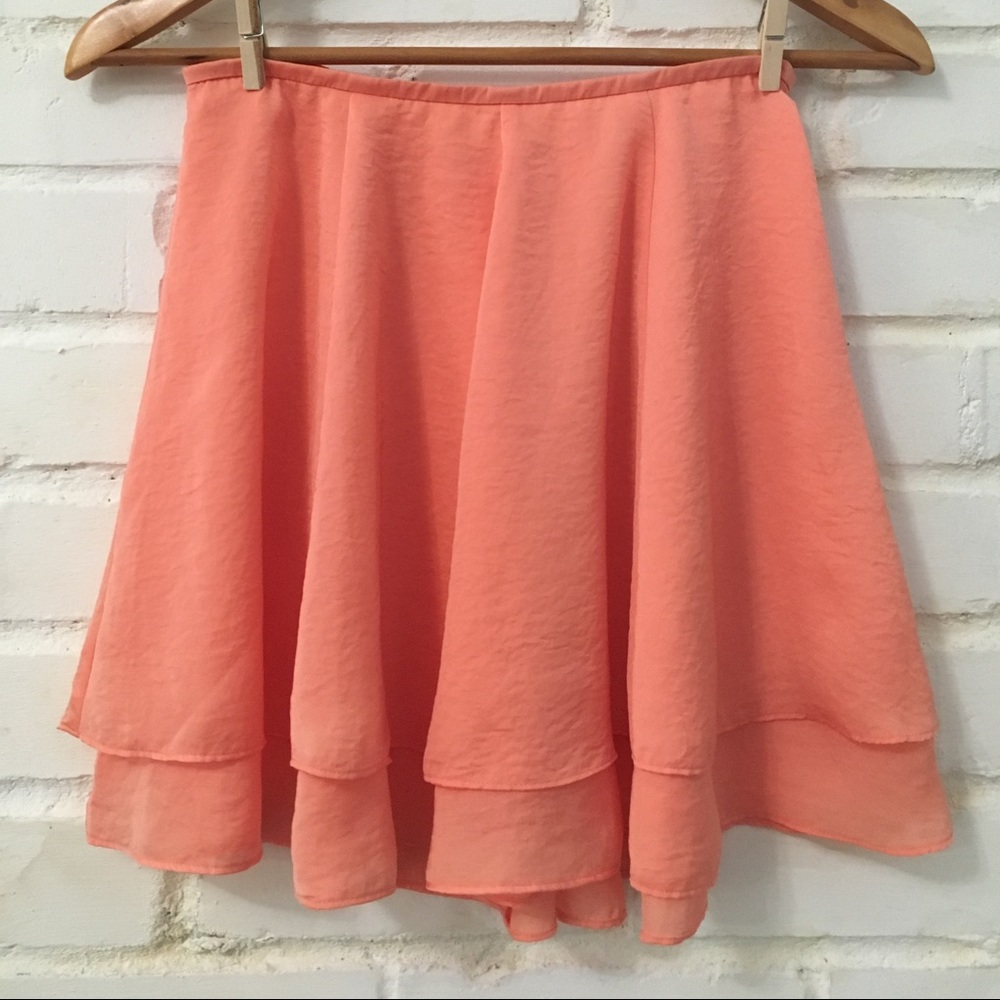 Silence+Noise Peach Circle Skirt