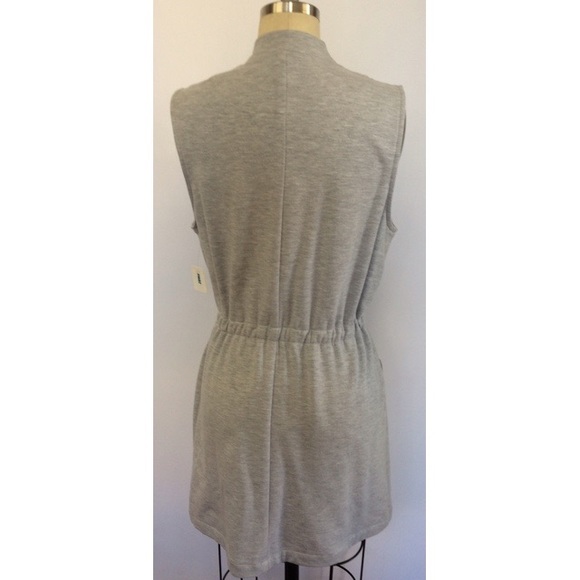 DREW Women's Sweater Zip Up Vest Gray $216 NWT - Picture 8 of 8