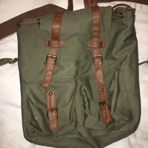 Green backpack