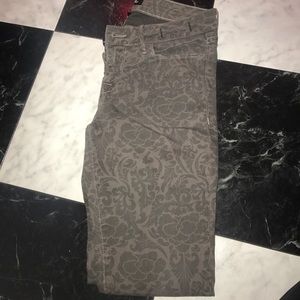 Grey Patterned Miss Me Jeans