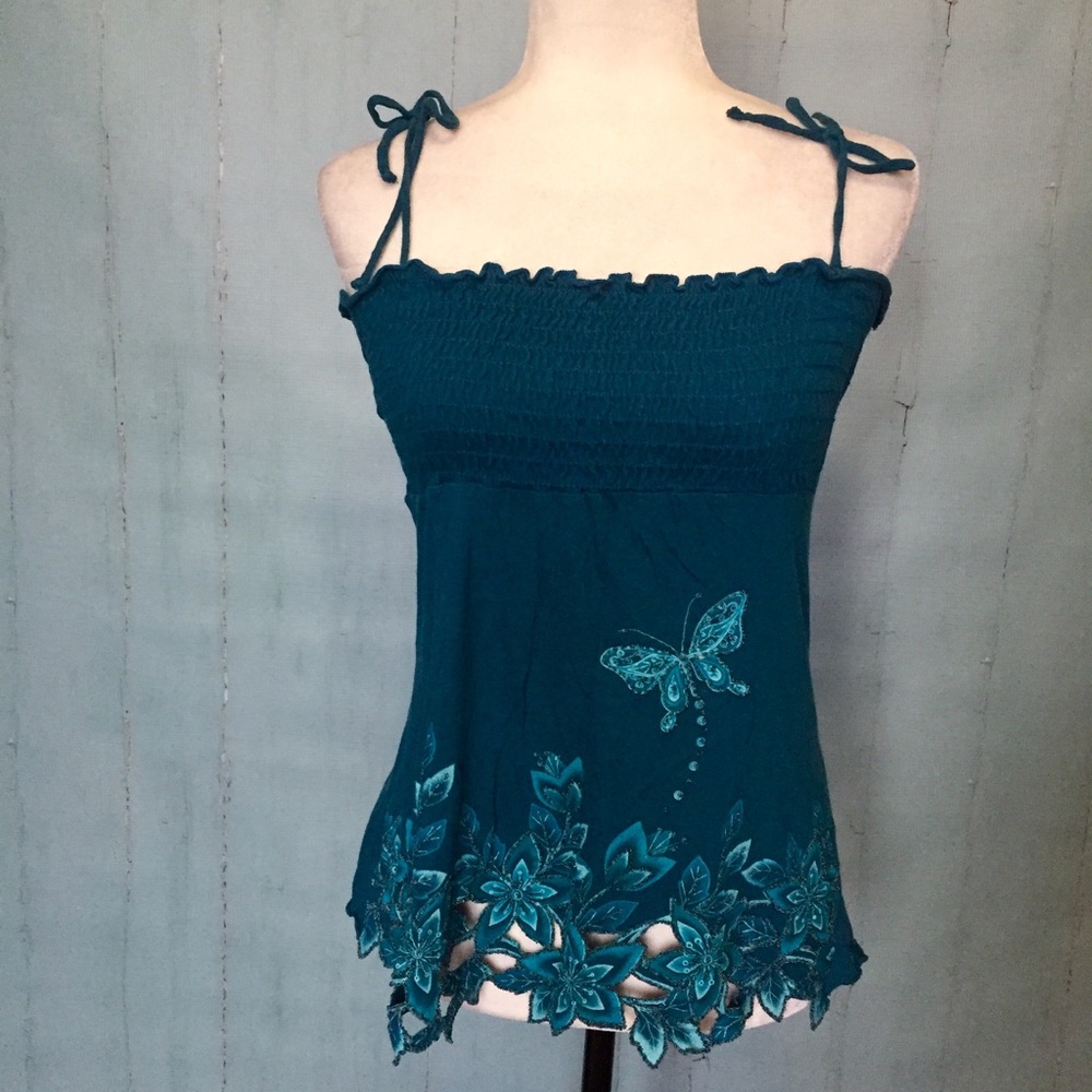 Butterfly Embellished Tank