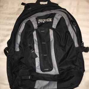 Jansport black and gray backpack