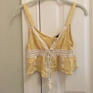 yellow croptop