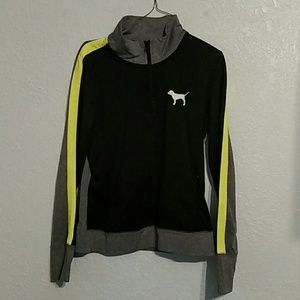 PINK quarter zip up size M