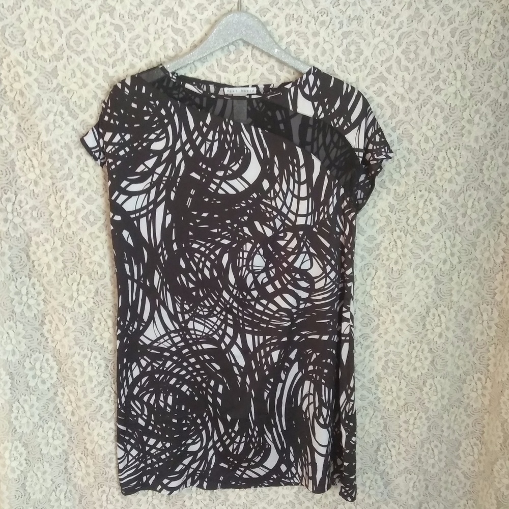 Cute Black and White Pattern Dress