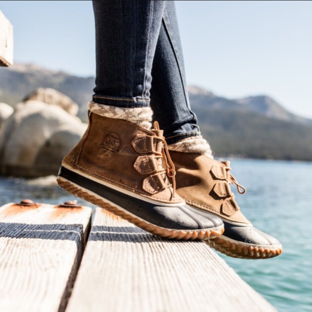 Sorel Out N About Leather Duck Boot