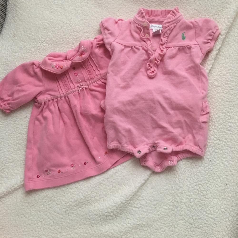 Súper cute pink dress and onesie!