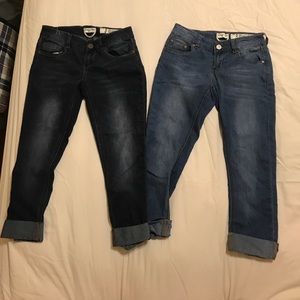 2 pairs of jeans/capris