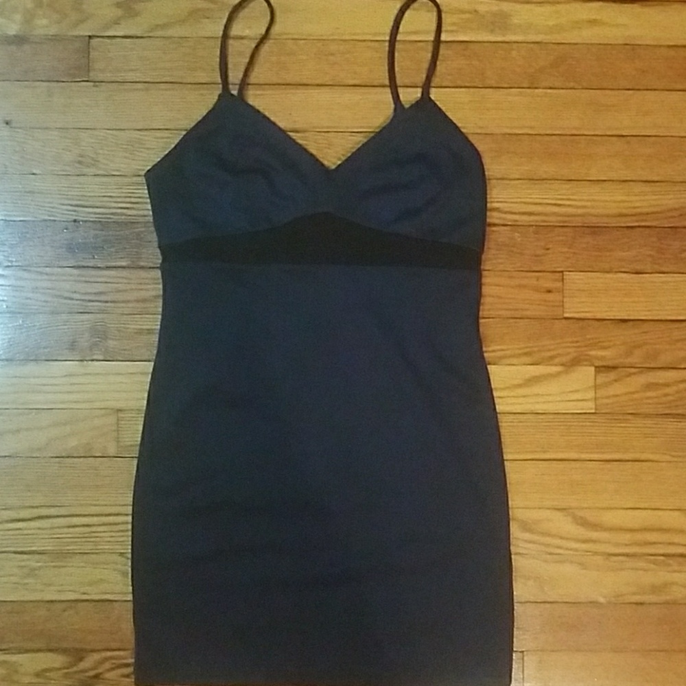 Never worn! Forever 21 blue and mesh dress
