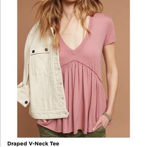 Anthropology v neck tee