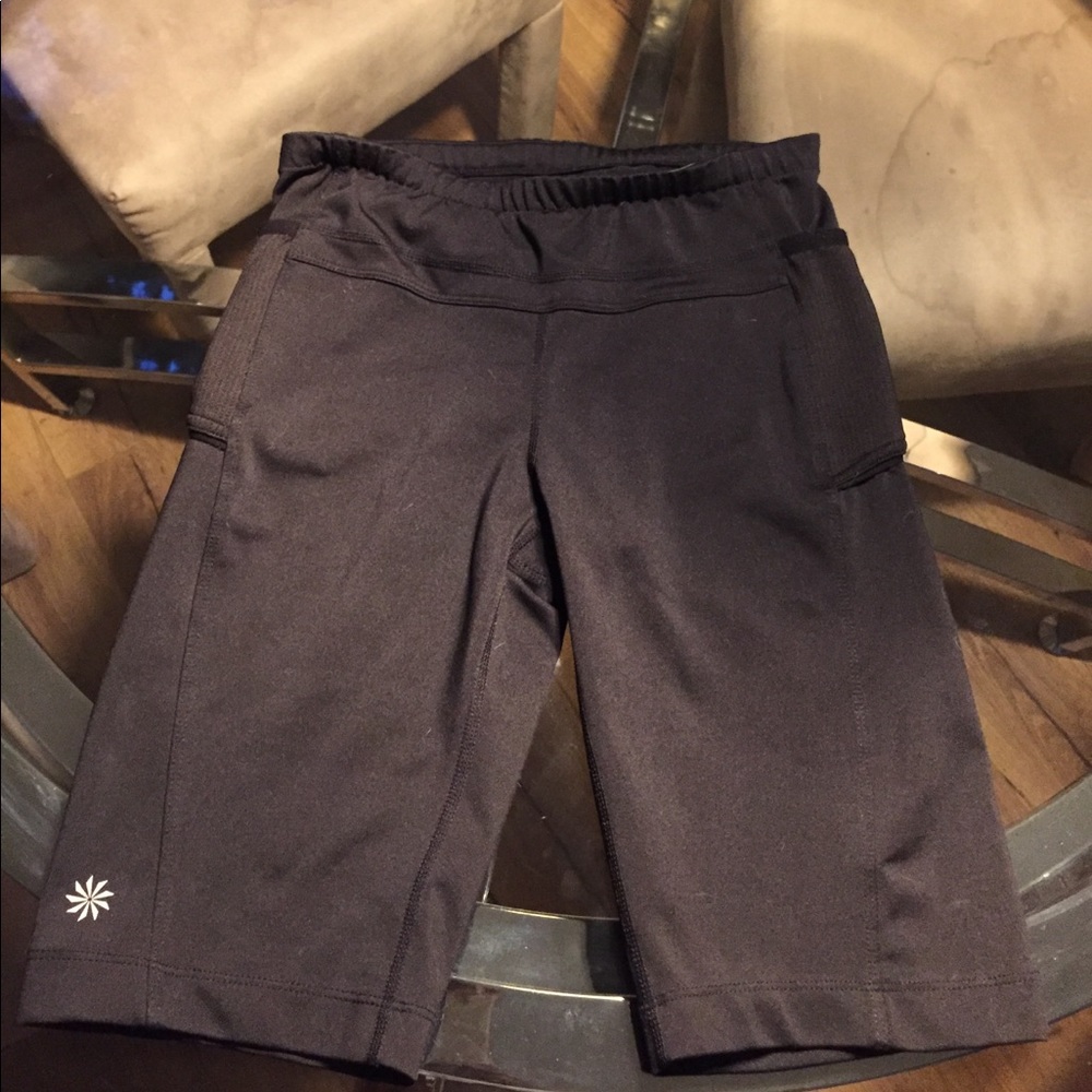Athleta Black biker shorts