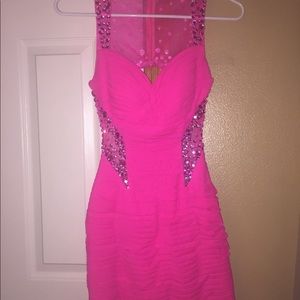 Jovani hot pink dress