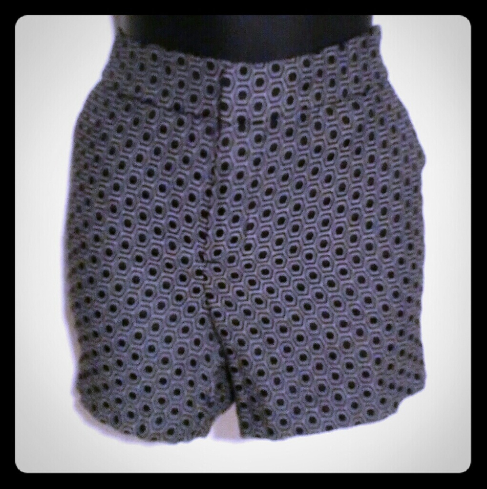 Black polka dot shorts