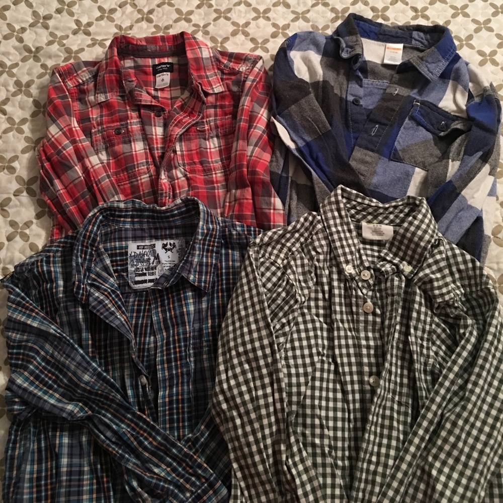 Fall Bundle of 4 Boys LS Dress Shirts