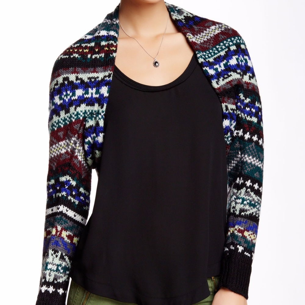 Free People Carnival Shrug Mulit Combo