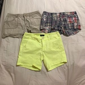 3 pairs of shorts!